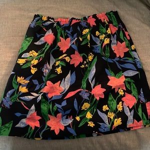 JCrew floral sidewalk skirt